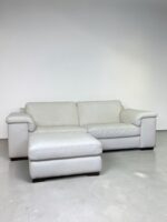 Natuzzi Brivido Sofagarnitur, echtes Nappaleder, Creme - Image 7