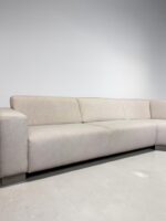 Ecksofa Stöff Creme Beige L-Form Sofa canapé Grosses - Image 4