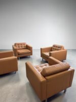Morabo-Sesselgarnitur, echtes Leder, Cognac - Image 4