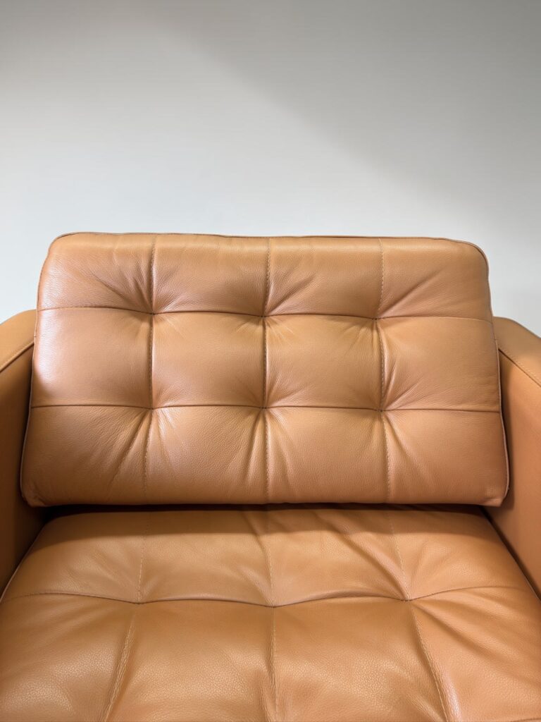 Morabo-Sesselgarnitur, echtes Leder, Cognac – Occasion Sofa kaufen bei SofaLab