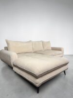 Ecksofa Beige-Creme mit Schlaffunktion und Stauraum - Image 2