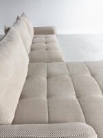 Ecksofa Beige-Creme mit Schlaffunktion und Stauraum - Image 4