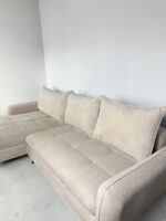 Ecksofa Beige-Creme mit Schlaffunktion und Stauraum - Image 7