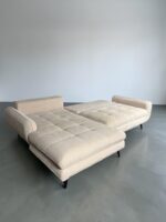 Ecksofa Beige-Creme mit Schlaffunktion und Stauraum - Image 10
