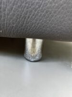 Ecksofa echtes Nubukleder, ein antiker Metallschirm - Image 10