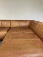 Bullfrog Ecksofa Cognac Exotic Leder Vintage 1980er - Image 5