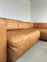 Bullfrog Ecksofa Cognac Exotic Leder Vintage 1980er - Image 8