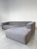 SITS Corner Sofa of light gray fabric - Image 3