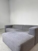 SITS Corner Sofa made of light gray fabric - Image 5