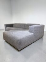 SITS Corner Sofa of light gray fabric - Image 2