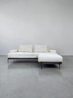 2-Sitzer-Sofa-Set Hellbeige mit Fußstütze - Image 4