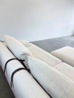 2-Sitzer-Sofa-Set Hellbeige mit Fußstütze - Image 3