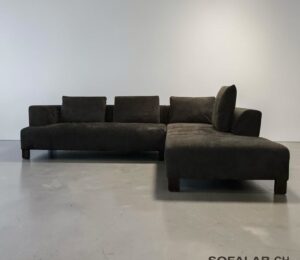 Corner Sofa Dark Blue By Natuzzi – Occasion sofa for sale at SofaLab