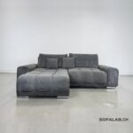 Corner Sofa British gray with sleep function and storage space – buy Occasion Sofa at SofaLab