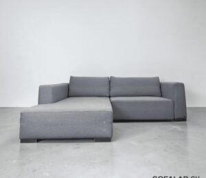Heaven Tom Tailor Corner Sofa in light gray with bed function – buy Occasion Sofa from SofaLab