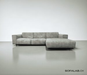 Moderns Corner Sofa Gray with Chaiselongue – Occasion Sofa Buy at SofaLab