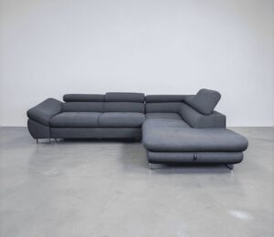 Grey Corner Sofa with sleep function and storage space – buy Occasion Sofa from SofaLab