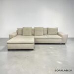 Beiges Corner Sofa with bed function and storage space – buy Occasion Sofa from SofaLab