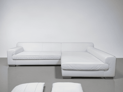 Ewald Schillig Ecksofa Echtleder cremeweiß – Occasion Sofa kaufen bei SofaLab