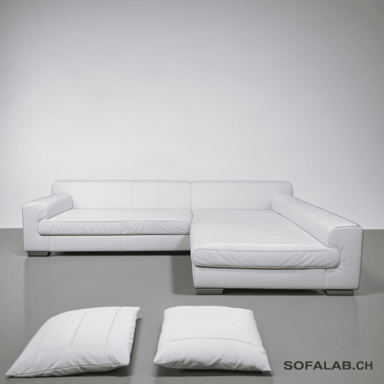 Ewald Schillig Ecksofa Echtleder cremeweiß – Occasion Sofa kaufen bei SofaLab