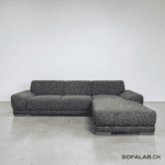 POCO Corner Sofa Fabric gray, pillows like new – buy Occasion sofa at SofaLab