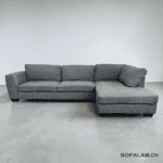 Corner Sofa, light gray fabric – buy Occasion sofa at SofaLab