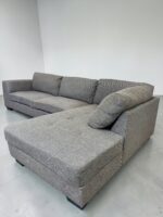 Ecksofa, hellgrauer Stoff gratis lieferung - Image 8