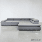 Pipers Corner Sofa, fabric, light gray – Occasion sofa buy at SofaLab
