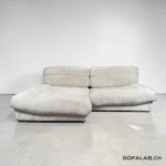 GUTMANN Corner Sofa, cream-beiger fabric Made in Germany – Occasion sofa buy at SofaLab