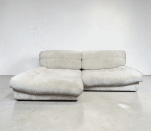 GUTMANN Corner Sofa, cream-beiger fabric Made in Germany – Occasion sofa buy at SofaLab