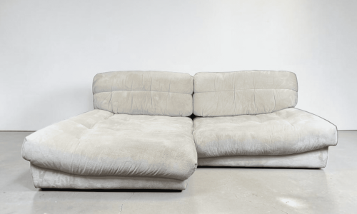 GUTMANN Corner Sofa, cream-beiger fabric Made in Germany – Occasion sofa buy at SofaLab