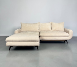 Corner Sofa Beige cream with sleep function and storage space – buy Occasion Sofa from SofaLab
