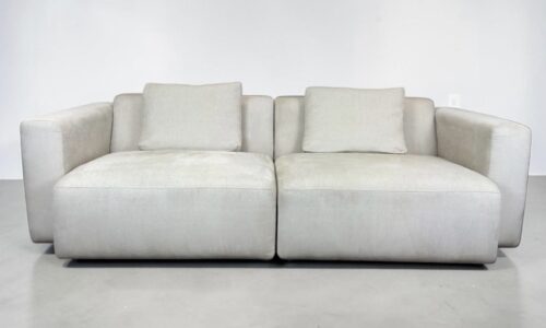 Interio 2-seater sofa, pale beige fabric – buy Occasion sofa at SofaLab