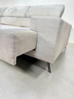 Light grey Corner Sofa made of fabric with electrical sleep function - Image 8