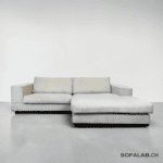 Corner Sofa Beige cream made of cord fabric – buy Occasion Sofa from SofaLab