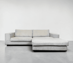Corner Sofa Beige cream made of cord fabric – buy Occasion Sofa from SofaLab