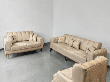 3-piece living room sofa set Sandbeige – buy Occasion sofa at SofaLab