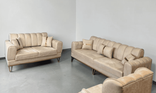 3-piece living room sofa set Sandbeige – buy Occasion sofa at SofaLab