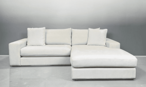 Cream white Corner Sofa made of high-quality natural material – buy Occasion Sofa at SofaLab