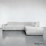 Corner Sofa Cream Beige from Alcantara – Buy Occasion Sofa from SofaLab