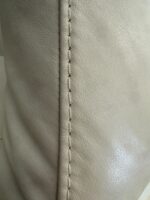 KERMES Ecksofa Echtleder, cremebeige made in Italy - Image 8