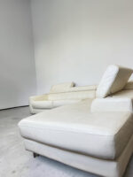KERMES Ecksofa Echtleder, cremebeige made in Italy - Image 2