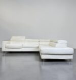 KERMES Ecksofa Echtleder, cremebeige made in Italy - Image 6