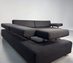 Sunrise broth Corner Sofa made of dark gray fabric Made in Germany – buy Occasion Sofa at SofaLab