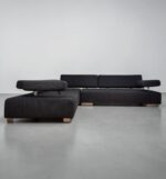 Brühl Sunrise-Ecksofa aus dunkelgrauem Stoff Made in Germany – Bild 6