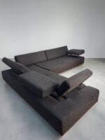 Brühl Sunrise-Ecksofa aus dunkelgrauem Stoff Made in Germany – Bild 5