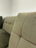 Corner Sofa Of olive-green velvet with adjustable backrests – Figure 10