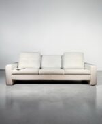 COR Germany 3-Sitzer-Sofa, echtes Nappaleder, cremeweiß – Bild 2