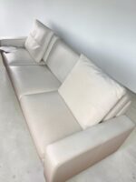 COR Germany 3-Sitzer-Sofa, echtes Nappaleder, cremeweiß – Bild 3