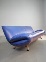 Rolf Benz Sofa Jumbo 2001, Nappaleder, kobaltblau – Bild 2